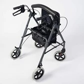 4 Wheeled Aluminium Rollator/Walker - Image 2