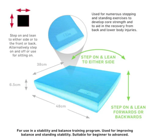 66fit Tpe Balance Pad 48cm x 40cm x 6.2cm - Image 2