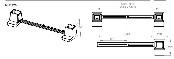 Adjustable Double Bed Raisers (Pair) - Image 3