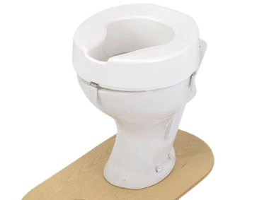 Ashby White Raised Toilet Seat With Lid