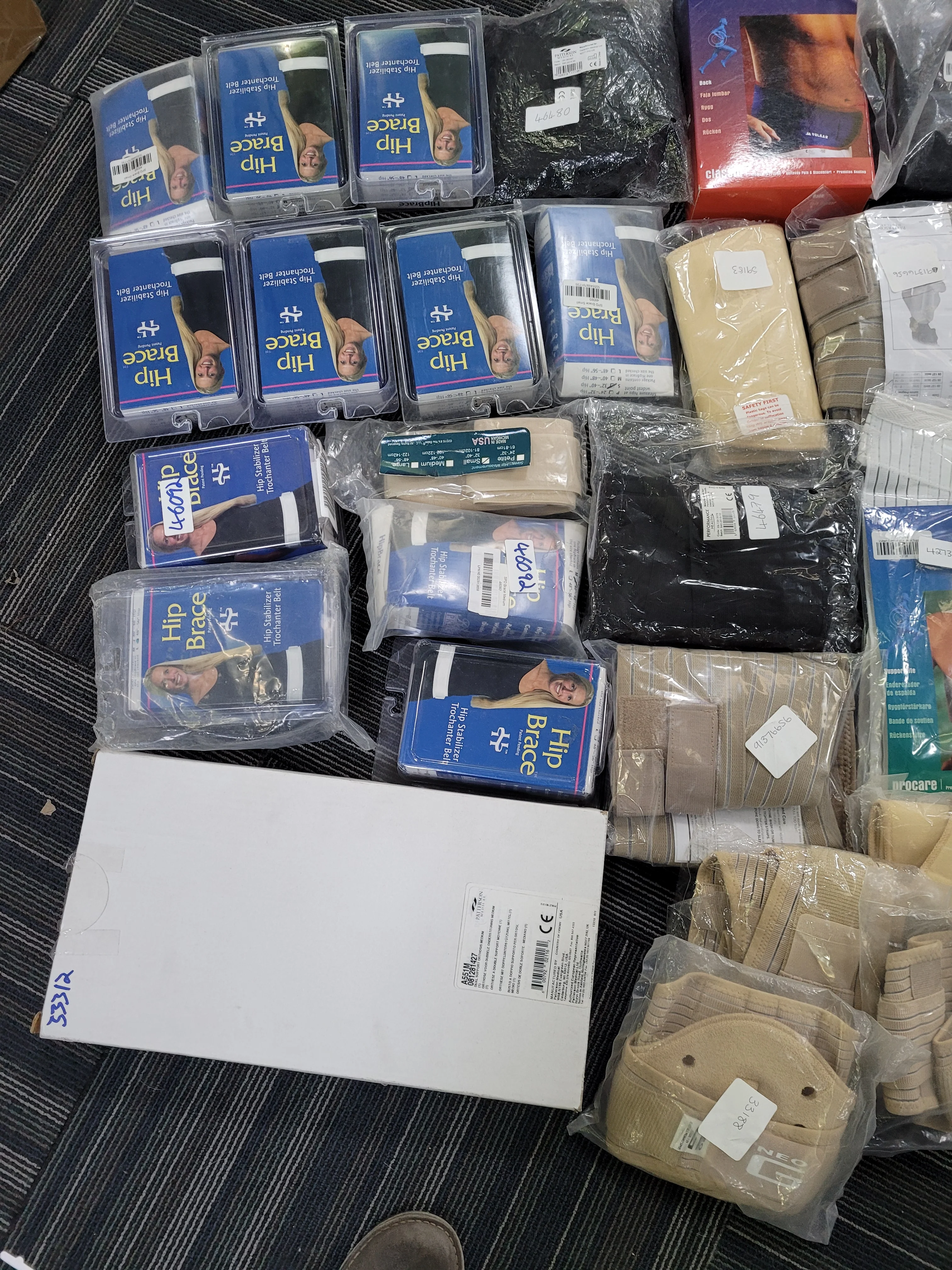 Job lot of back braces and supports - over 55 items - brand new - Image 3