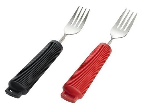 Four Piece Red Bendable Cutlery Set - Image 5