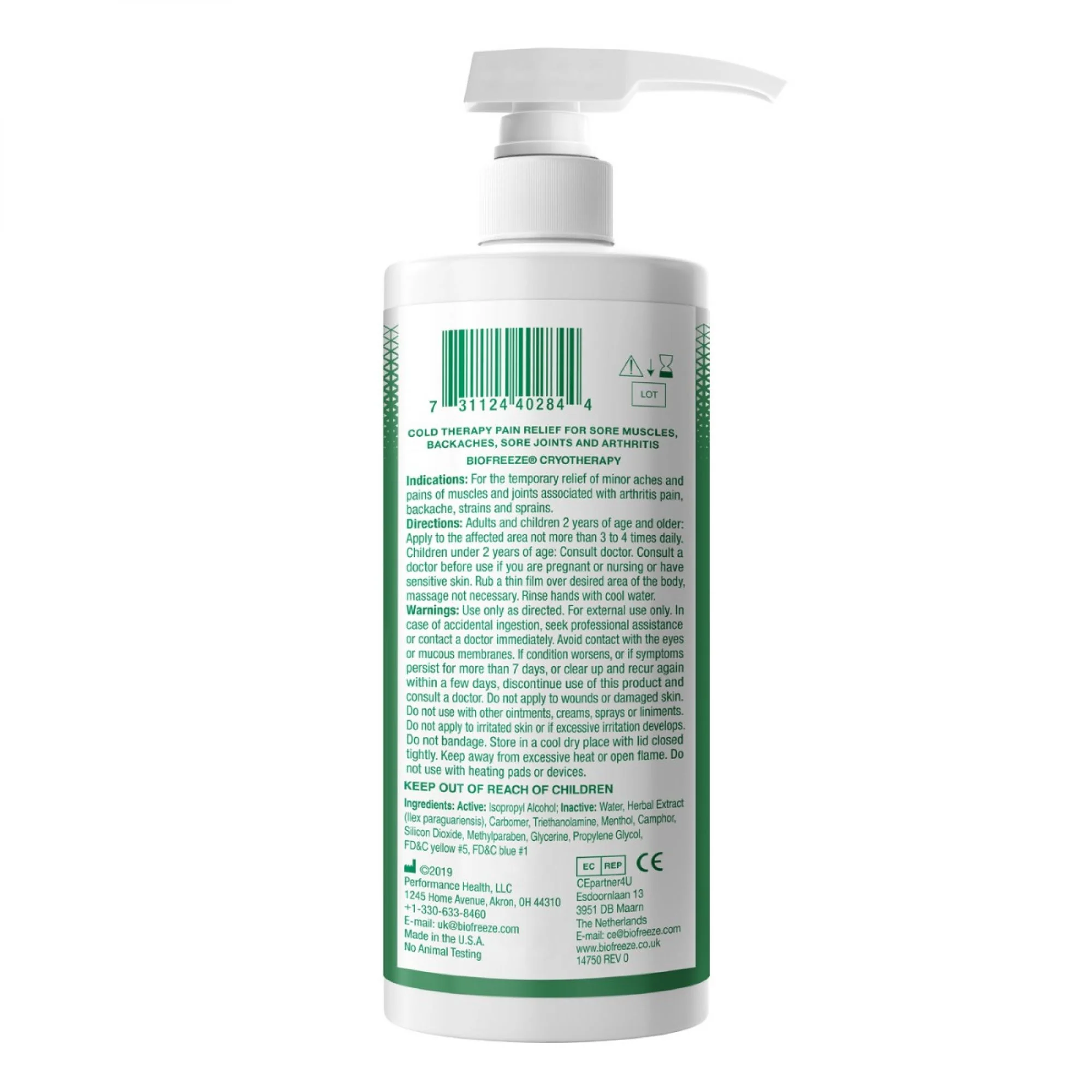 Biofreeze Gel Pump 946ml - Image 2