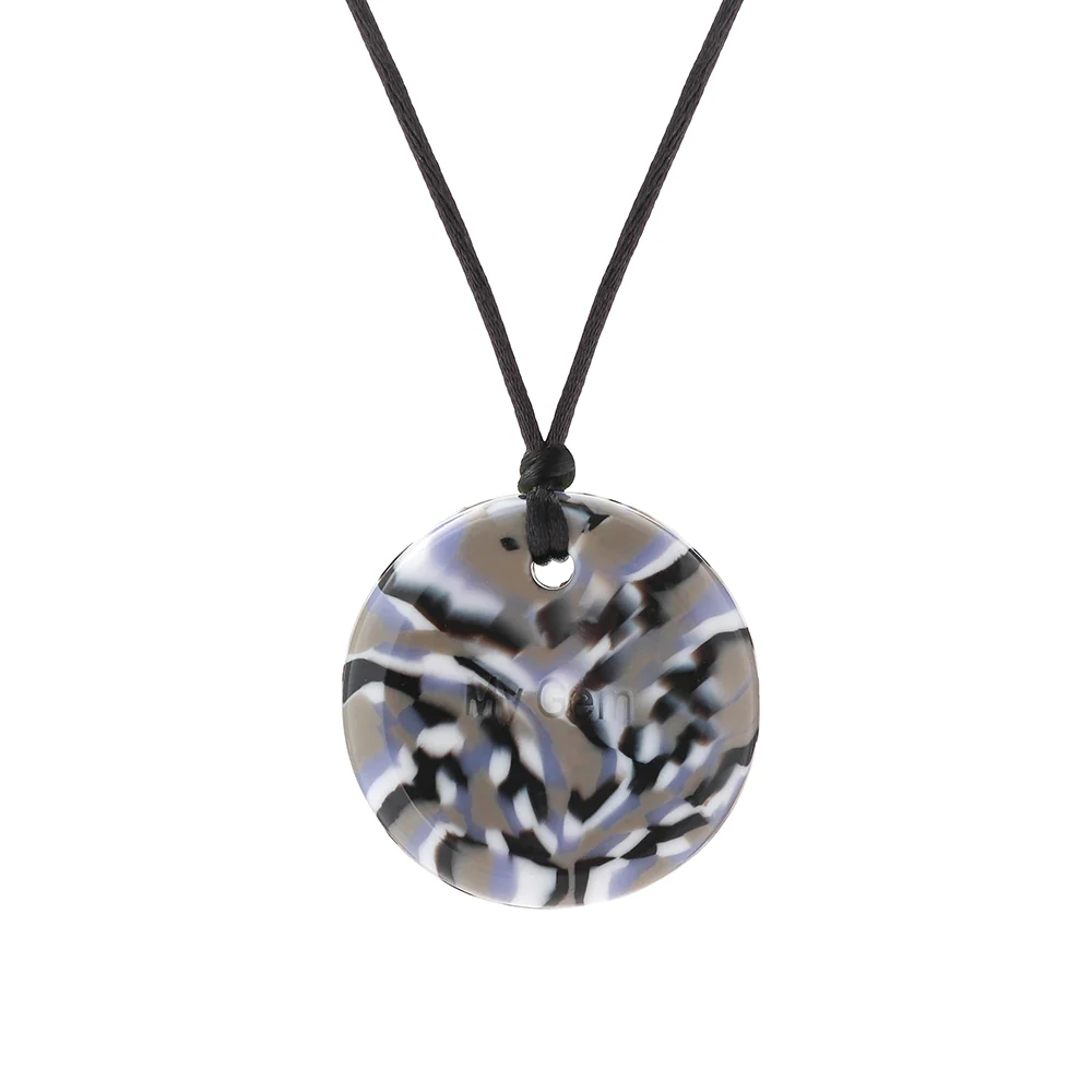Chewigem – Button Pendant - Swirl Pattern - Image 3