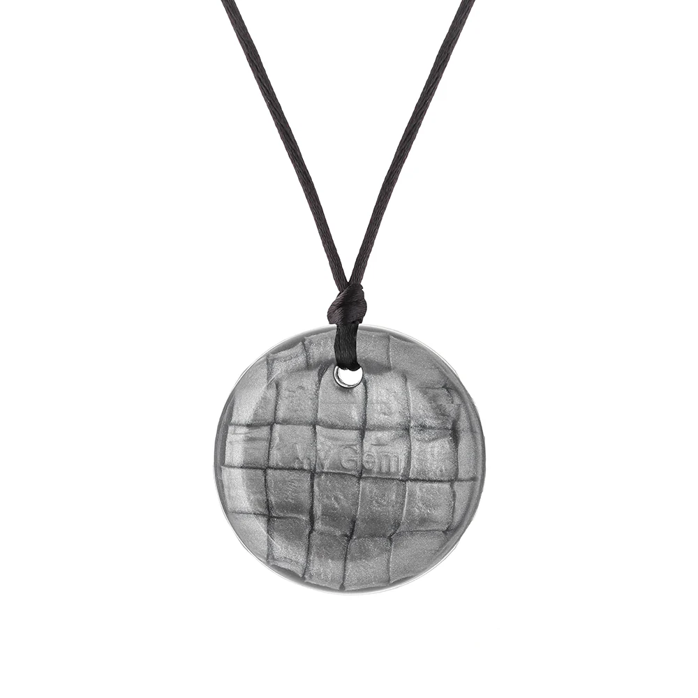 Chewigem – Button Pendant - Swirl Pattern - Image 5