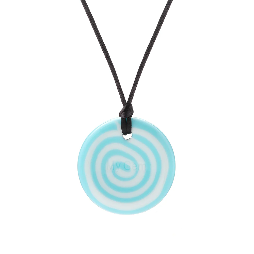 Chewigem – Button Pendant - Swirl Pattern - Image 7