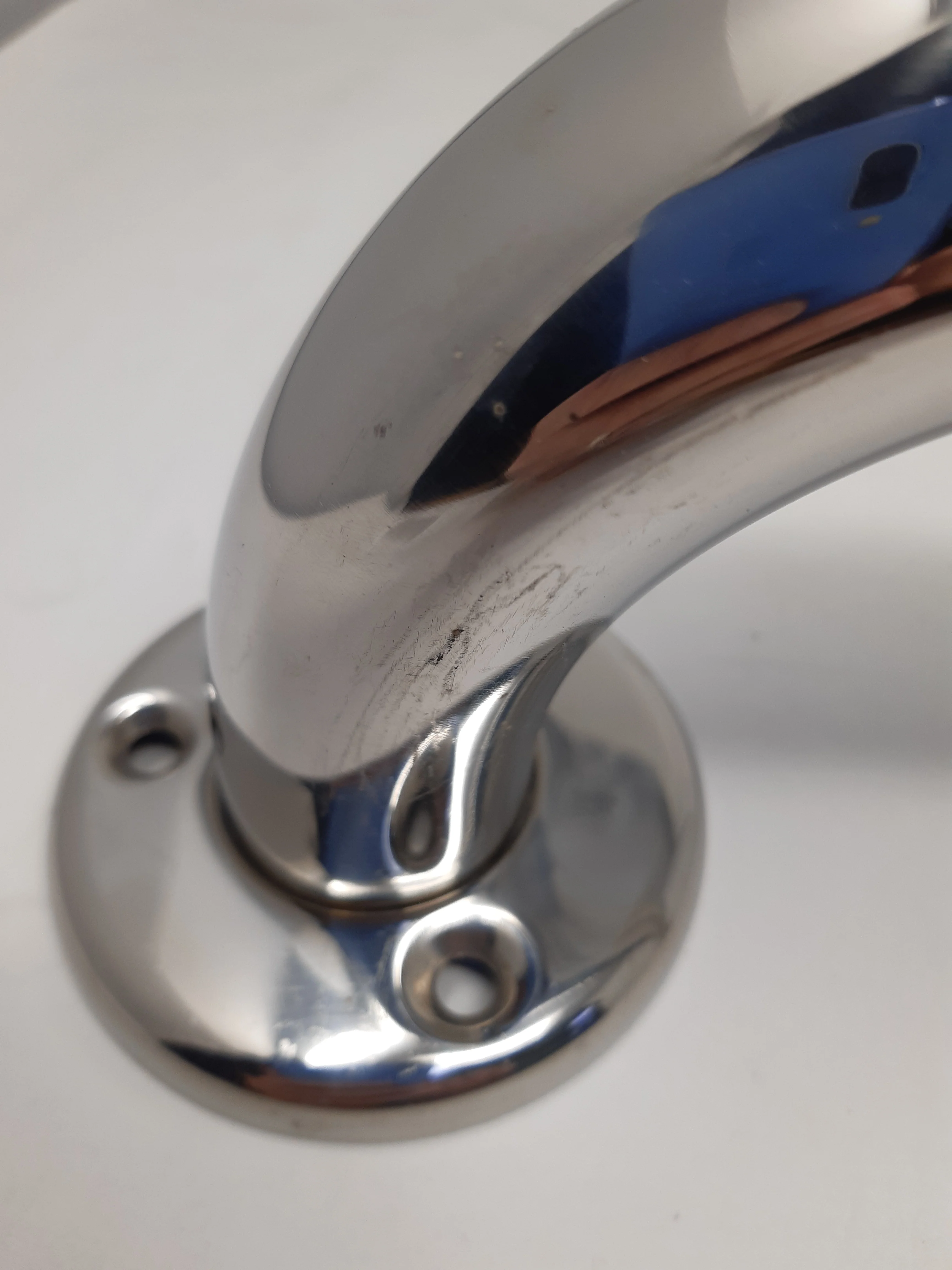 Chrome Grab Rail 18" - Flat Plate Thick, Ex Display - Image 4