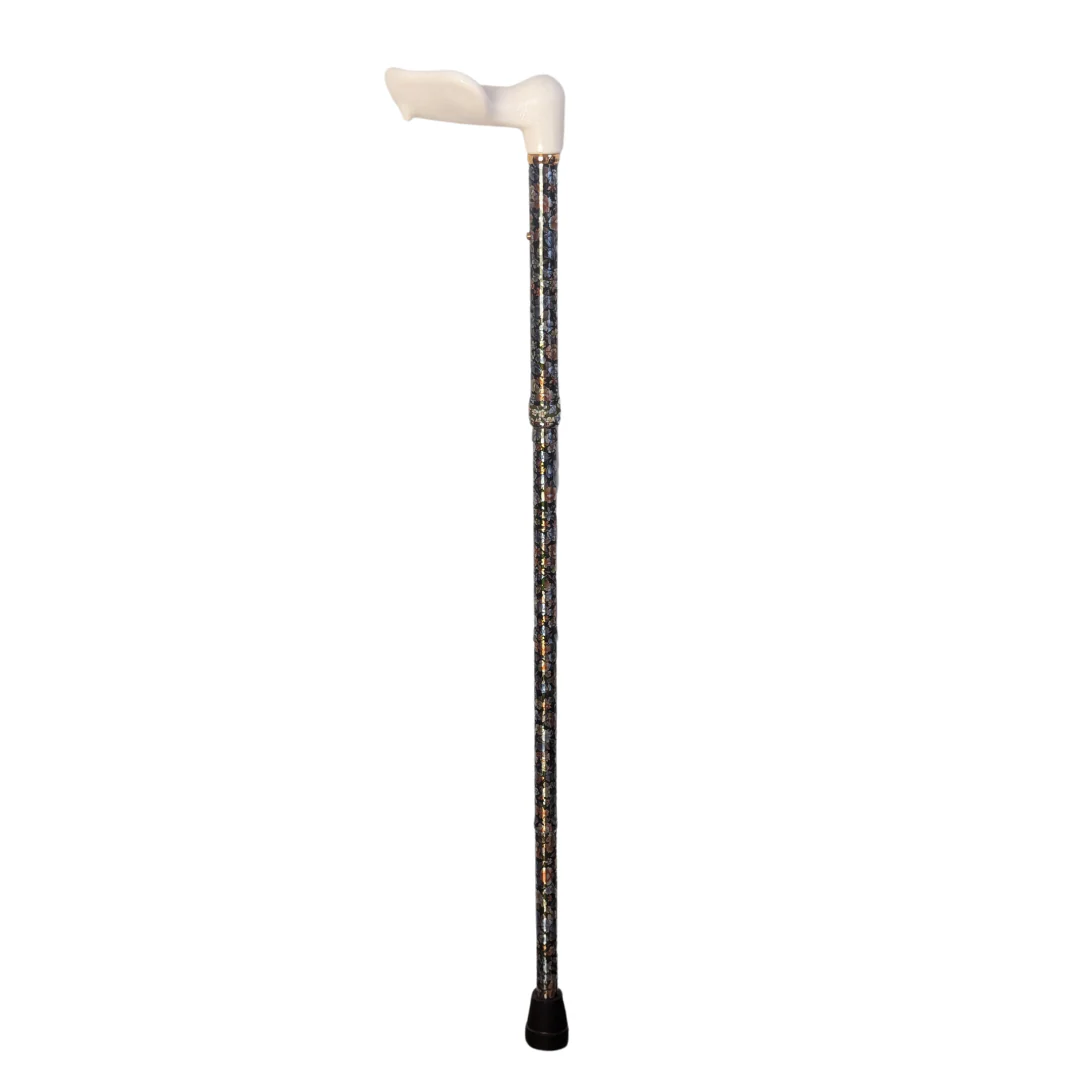Classic Canes Folding Orthopaedic Cane - Autumn Gold - Left Hand - Image 2