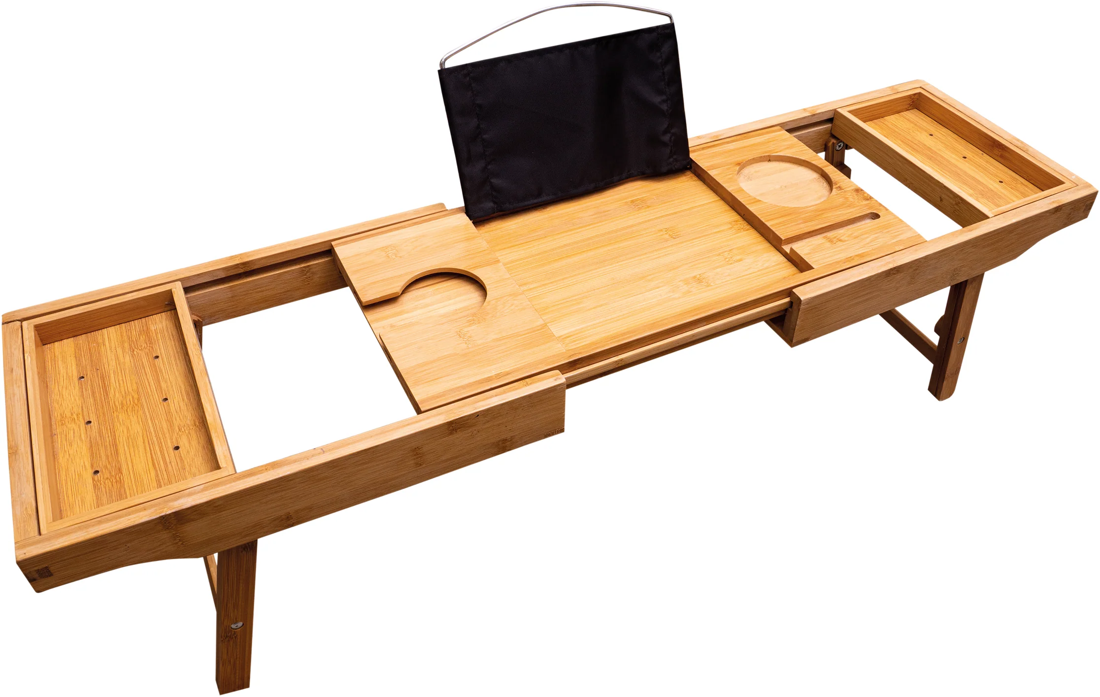 Bed and Bath Tray Table with Extending Sides and Legs - Image 2