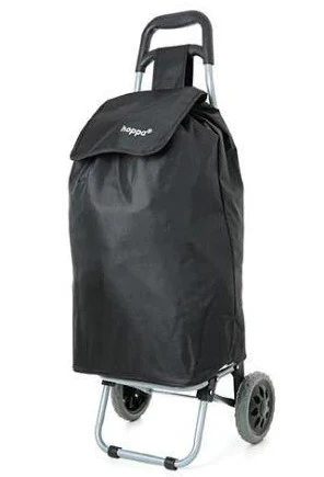 Hoppa 47 litre Lightweight Shopping Trolley - Black