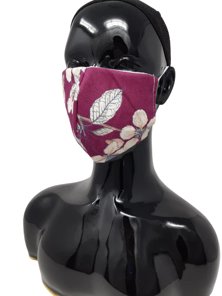 Washable, Reusable Face Mask | Purple with Flowers