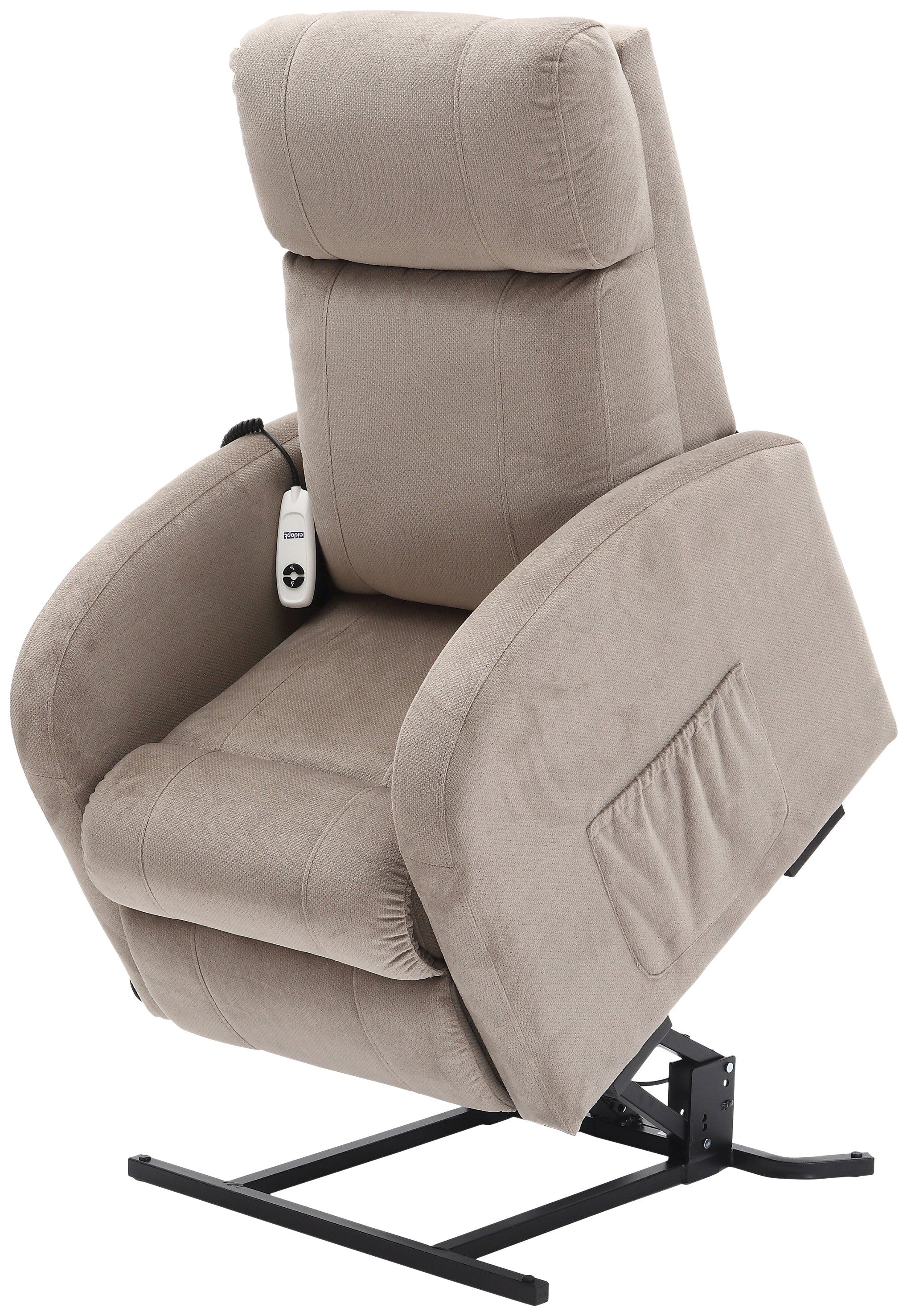 Daresbury Micro-Fibre Single Motor Rise & Recline Chair - Image 4