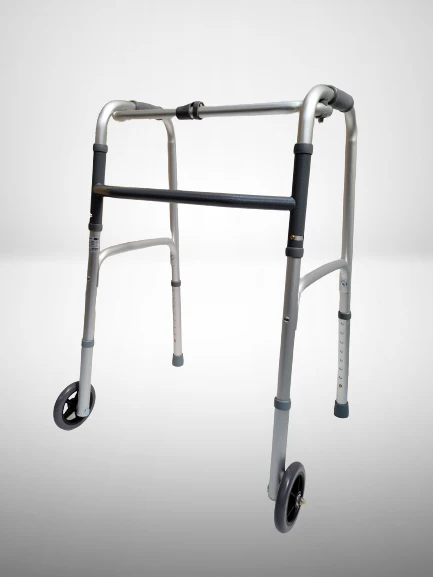 Deluxe folding walker with or without wheels - Image 4