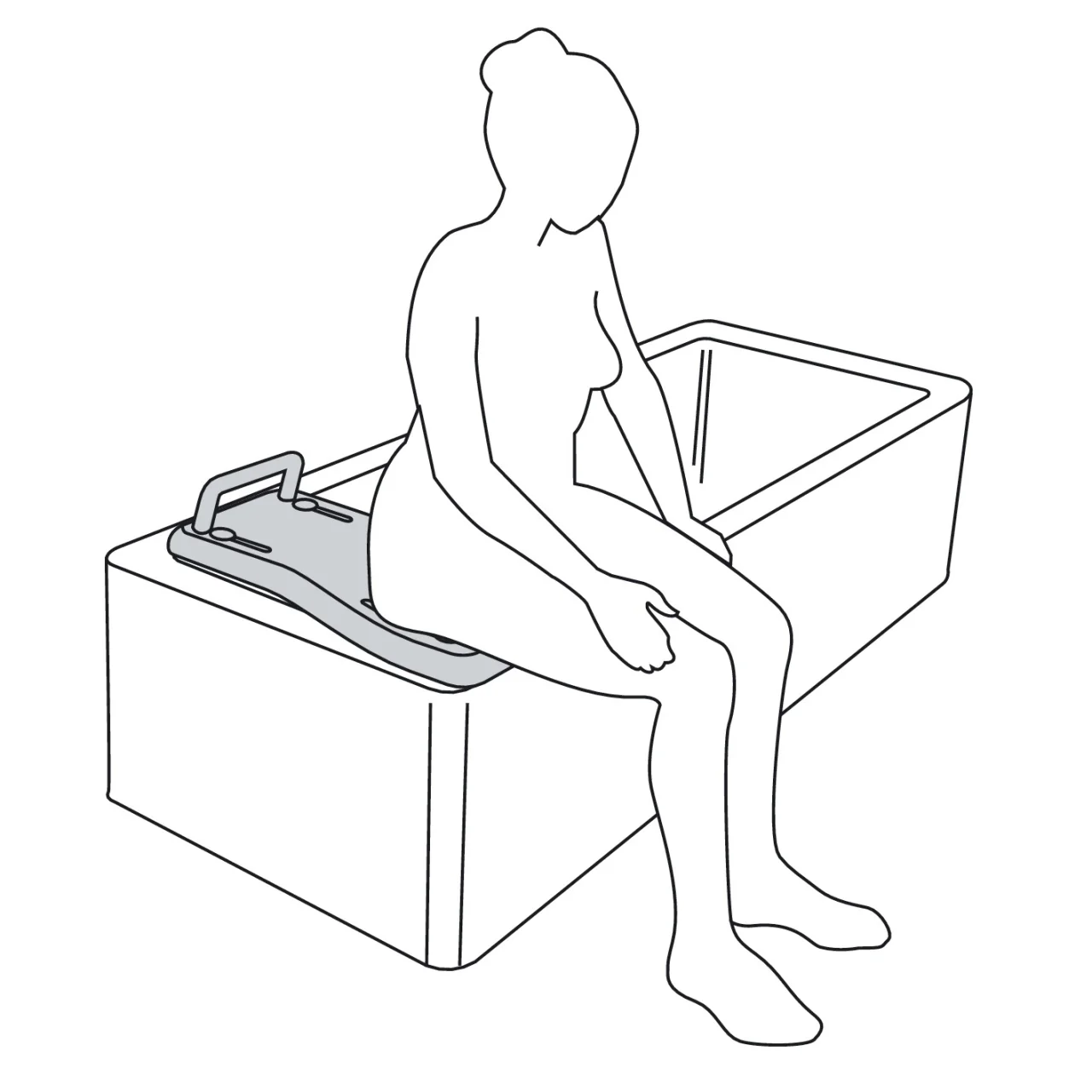Etac Fresh Bath Board with Handle – 74 cm (29 inches) - Image 4
