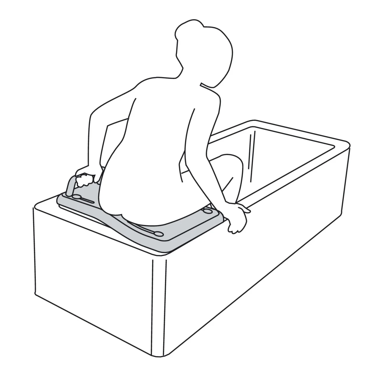 Etac Fresh Bath Board with Handle – 74 cm (29 inches) - Image 5
