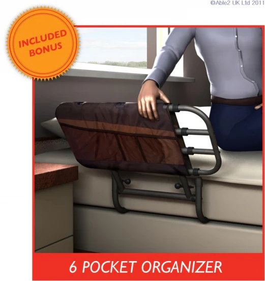 EZ Adjustable Bed Rail with Pouch from Stander - Image 3