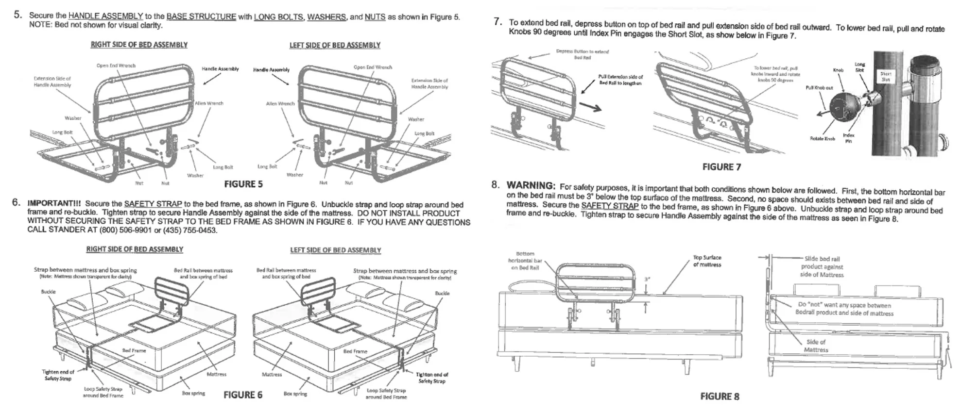 EZ Adjustable Bed Rail with Pouch from Stander - Image 5