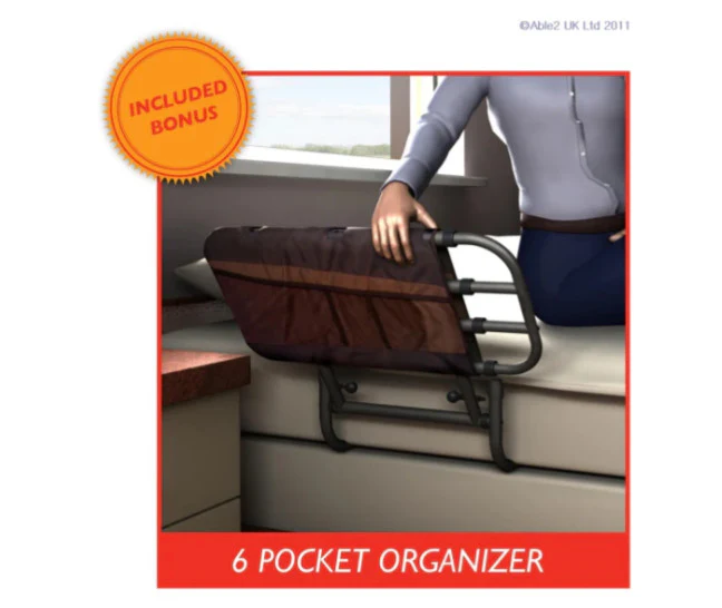 EZ Adjustable Bed Rail With Pouch From Stander, Ex Display - Image 3