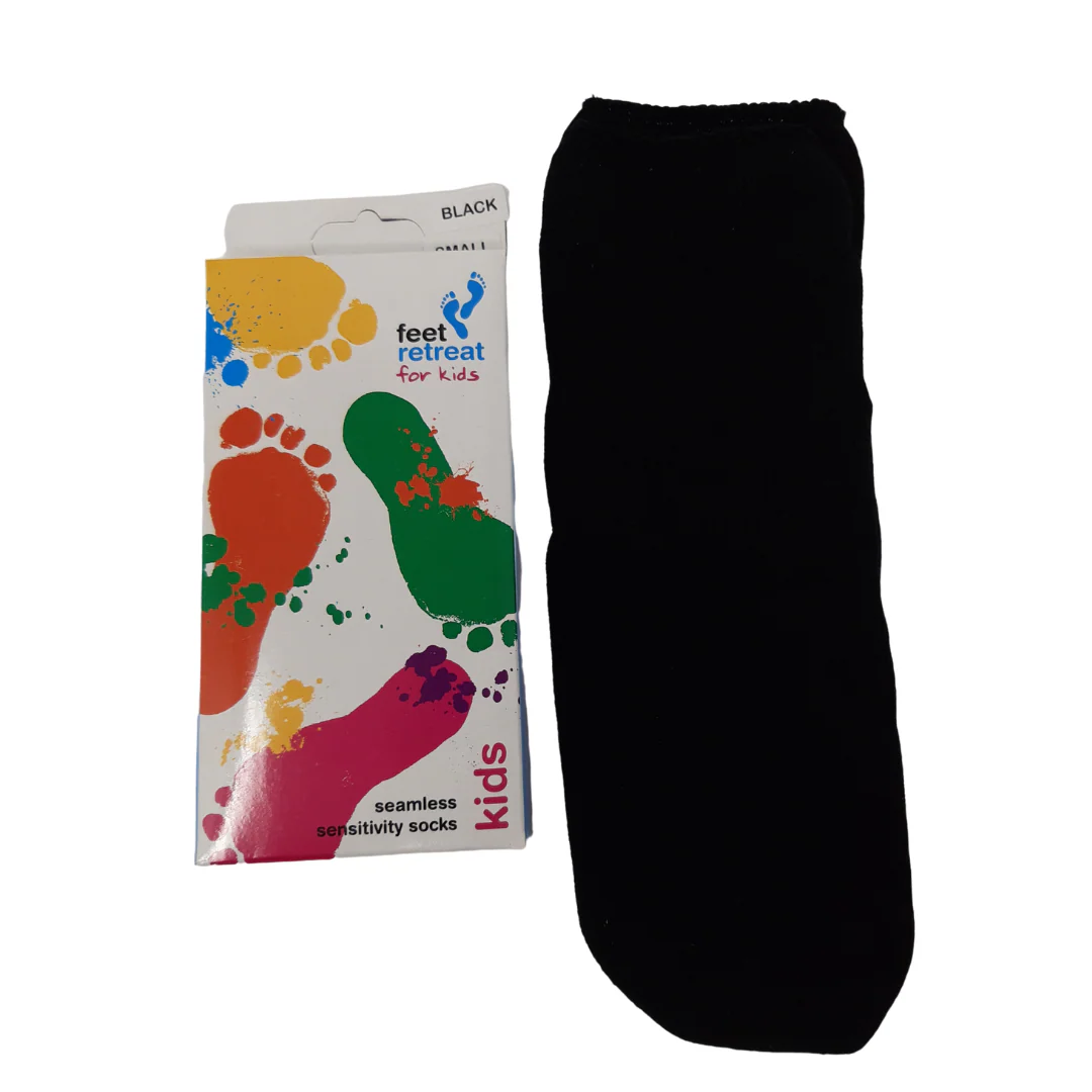 Feet Retreat Ankle Socks for Kids – Black Children's Socks