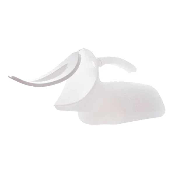Female Urinal with Handle and Lid