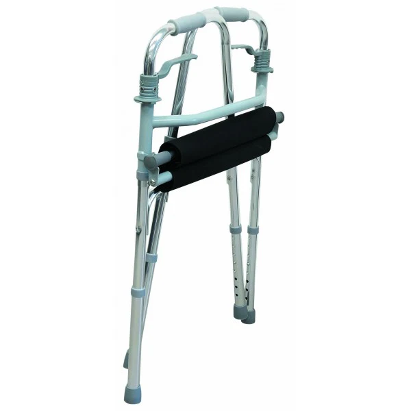 Foldable Aluminium Walker with Seat - Image 3