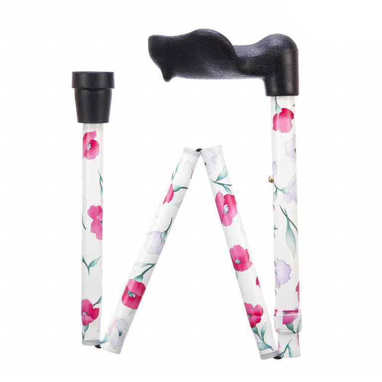 Folding Adjustable Arthritis Fischer Grip Cane - Various designs - Image 12