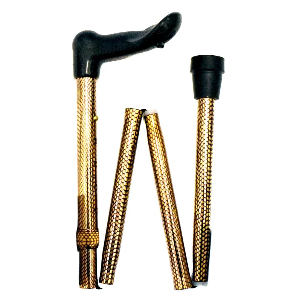 Folding Adjustable Arthritis Fischer Grip Cane - Various designs - Image 5
