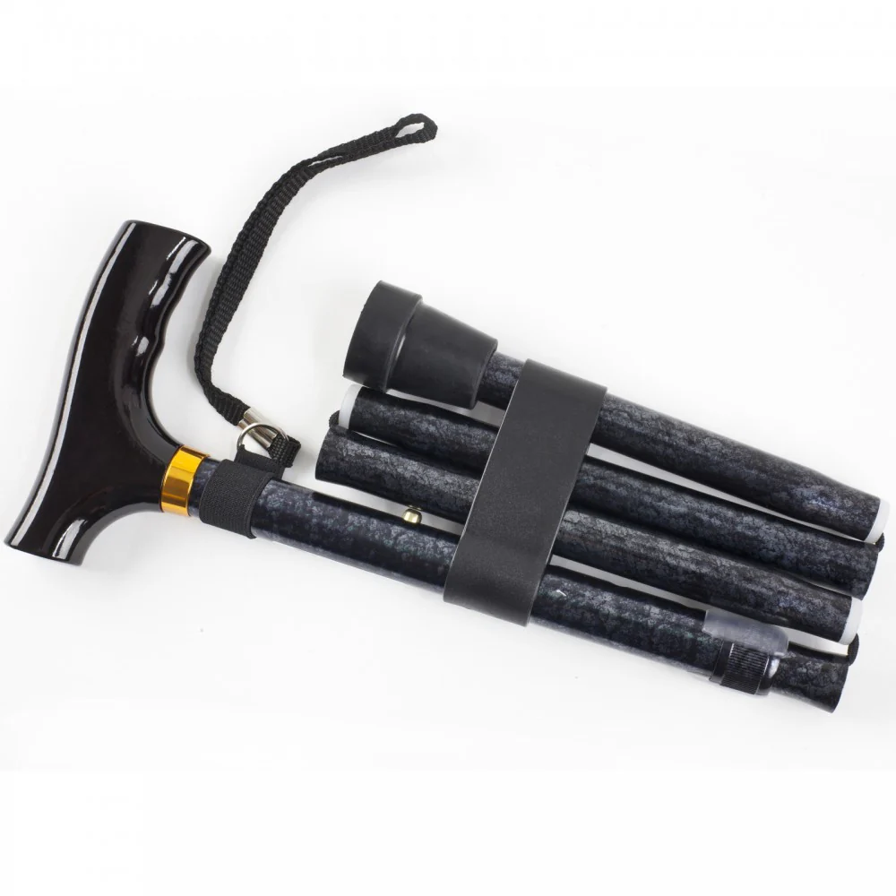 Folding Coloured Walking Stick - Image 4