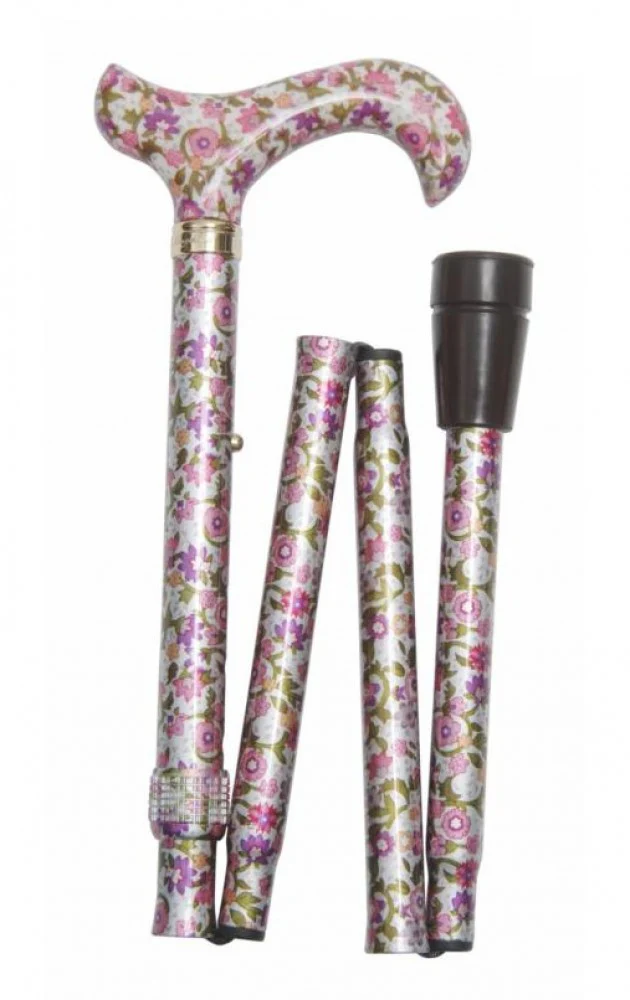 Classic Canes folding Elite adjustable height patterned walking sticks