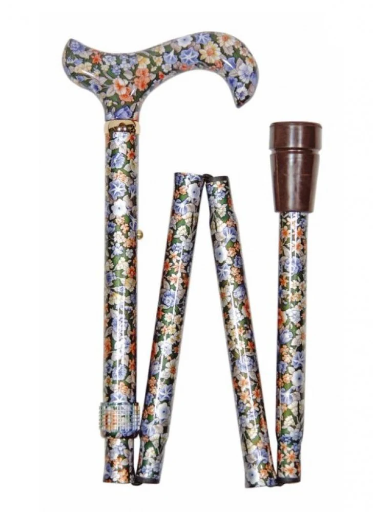 Classic Canes folding Elite adjustable height patterned walking sticks - Image 4