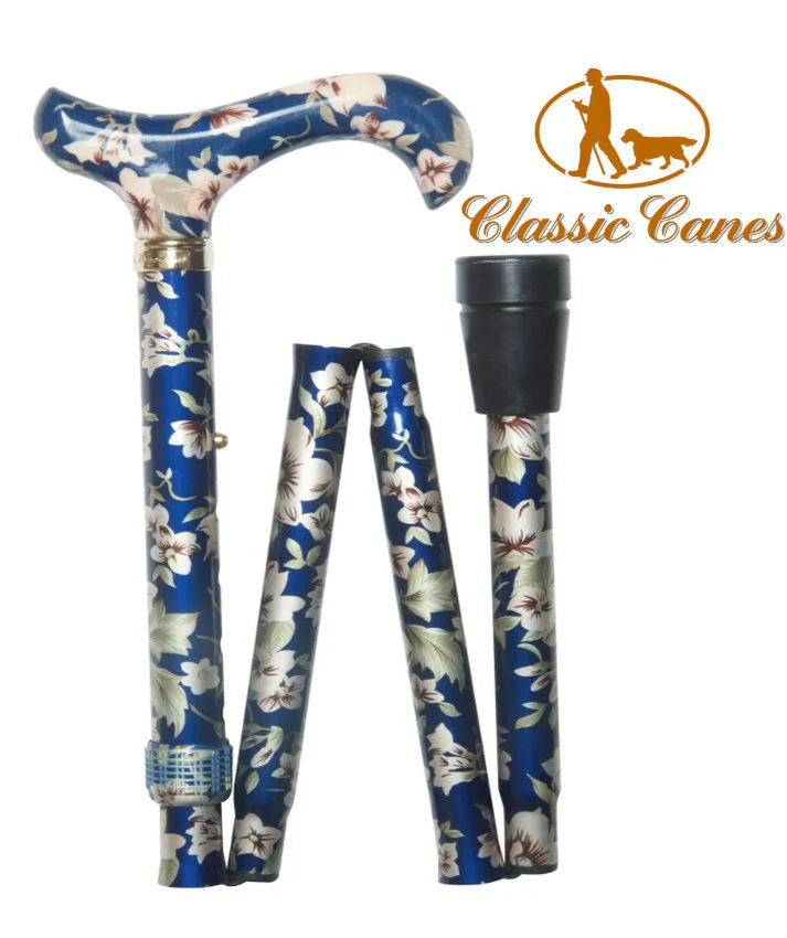 Classic Canes folding Elite adjustable height patterned walking sticks - Image 5