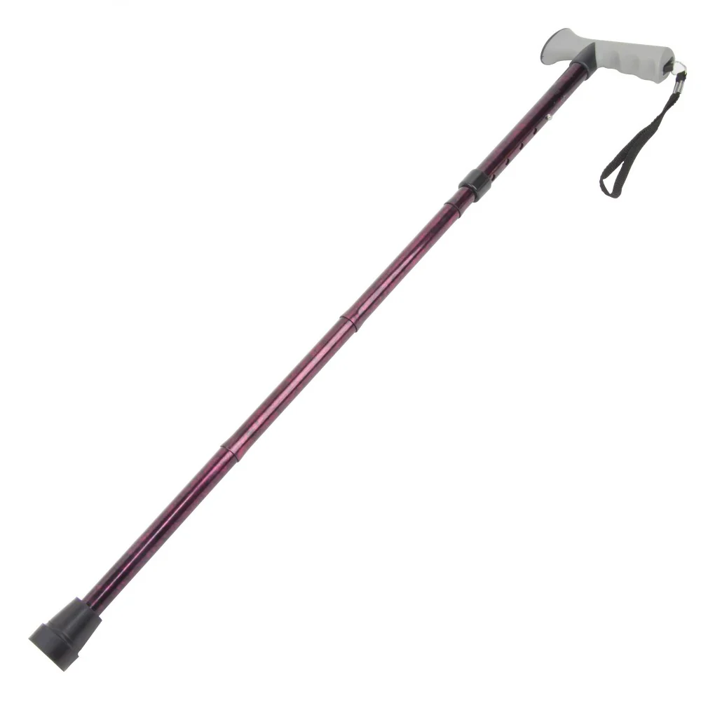 Folding Walking Stick with Gel Grip Handle and Folding Stick Clip - Image 3