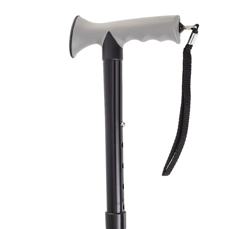 Folding Walking Stick with Gel Grip Handle and Folding Stick Clip - Image 5