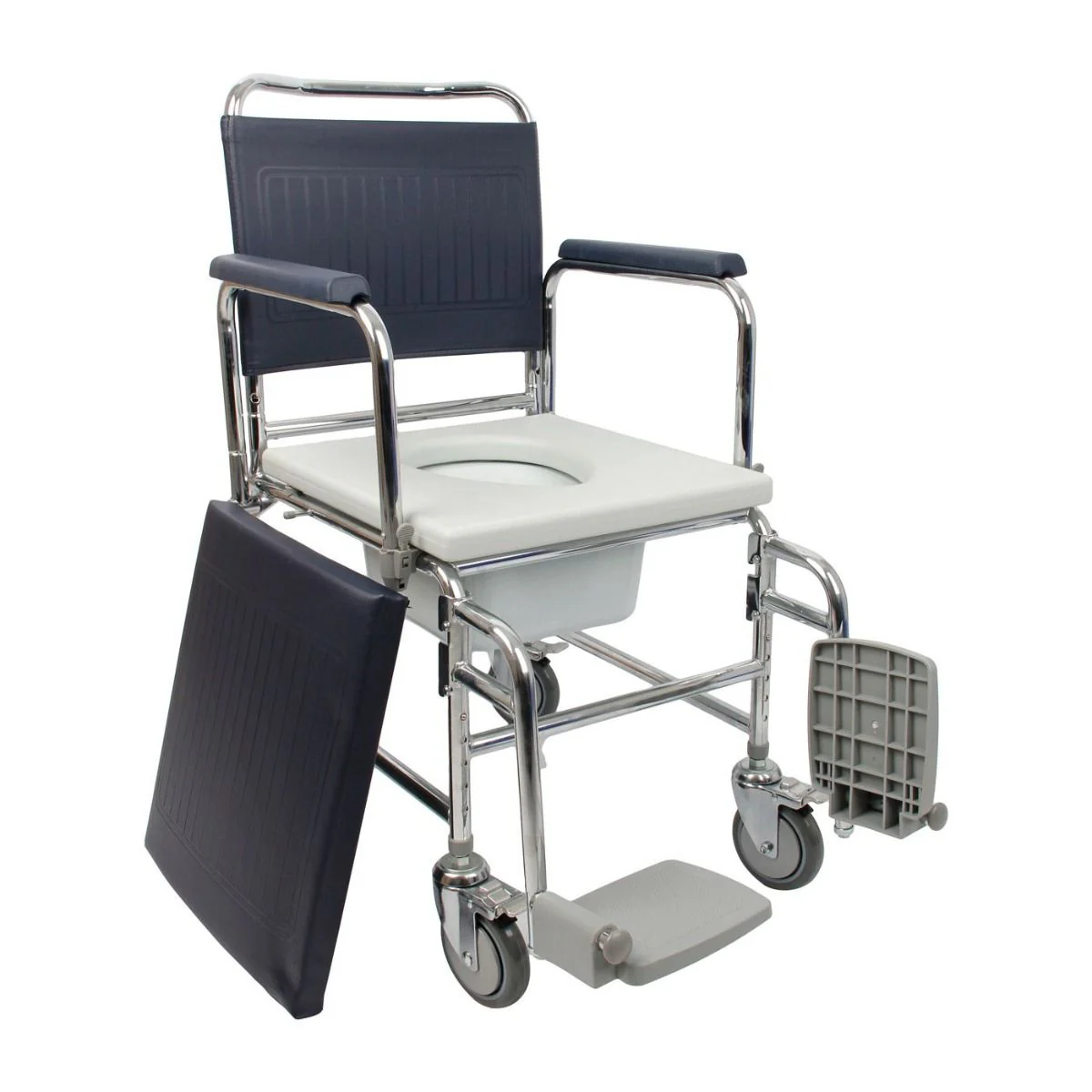 Homecraft Adjustable Height Mobile Commode - 20 inches - Image 3