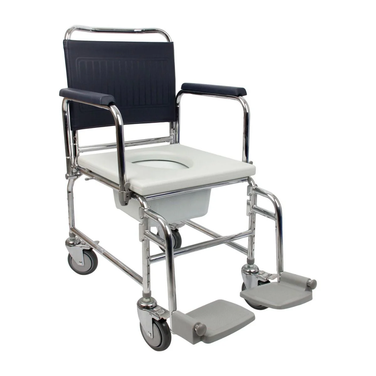 Homecraft Adjustable Height Mobile Commode - 20 inches - Image 4