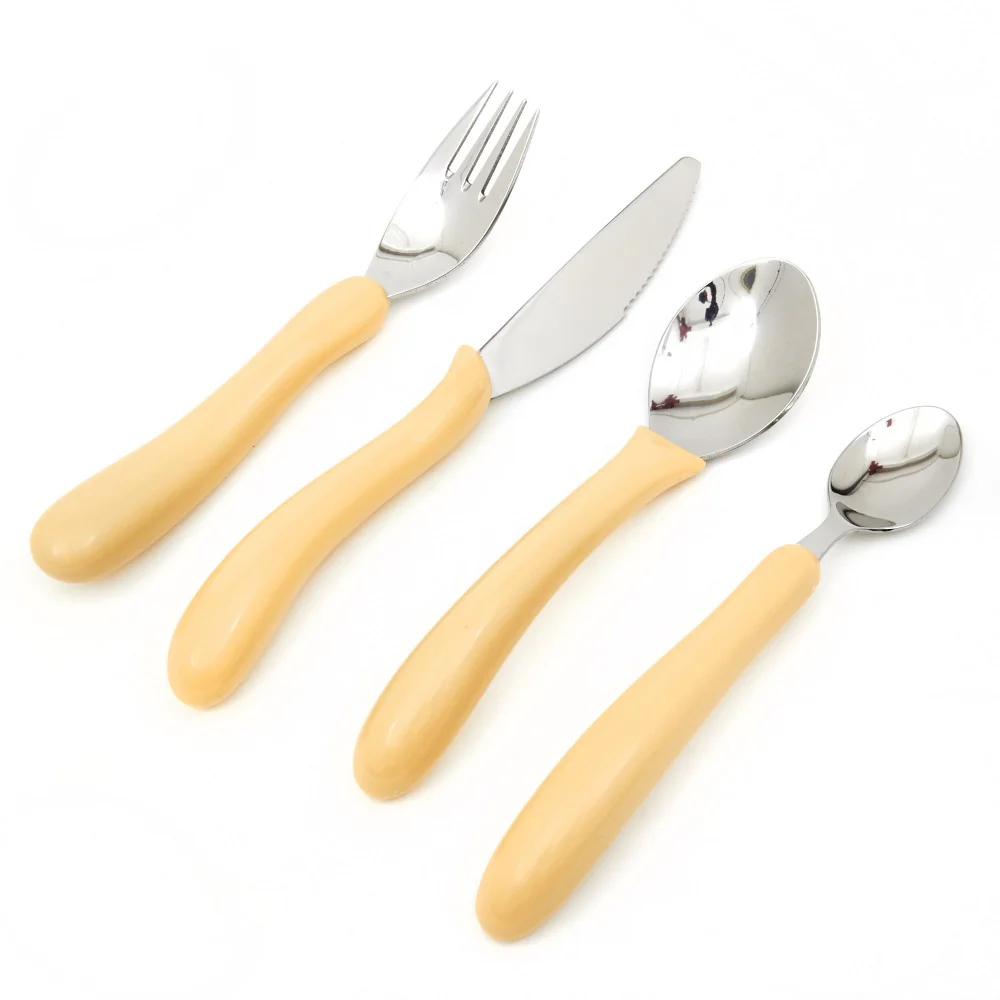 Homecraft Caring Cutlery Set of 4 Utensils - Ivory