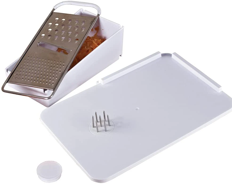 Kitchen Spread Board with Spikes and Three Way Grater