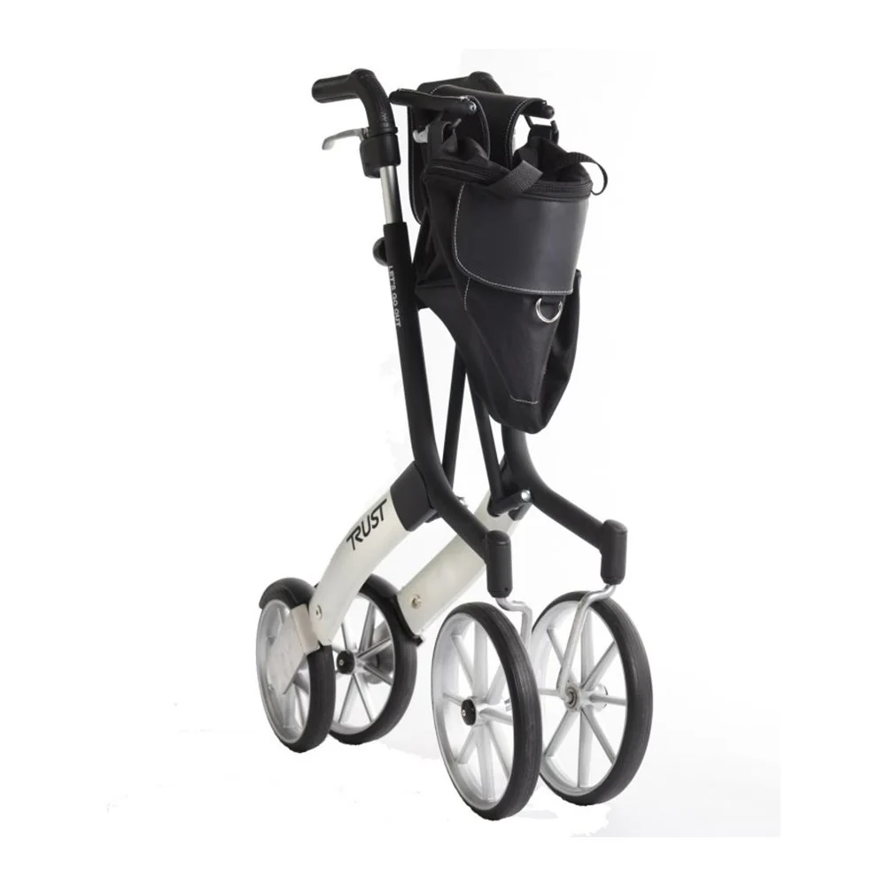 Lets Go Out Rollator/Walker Black & Silver - Image 3