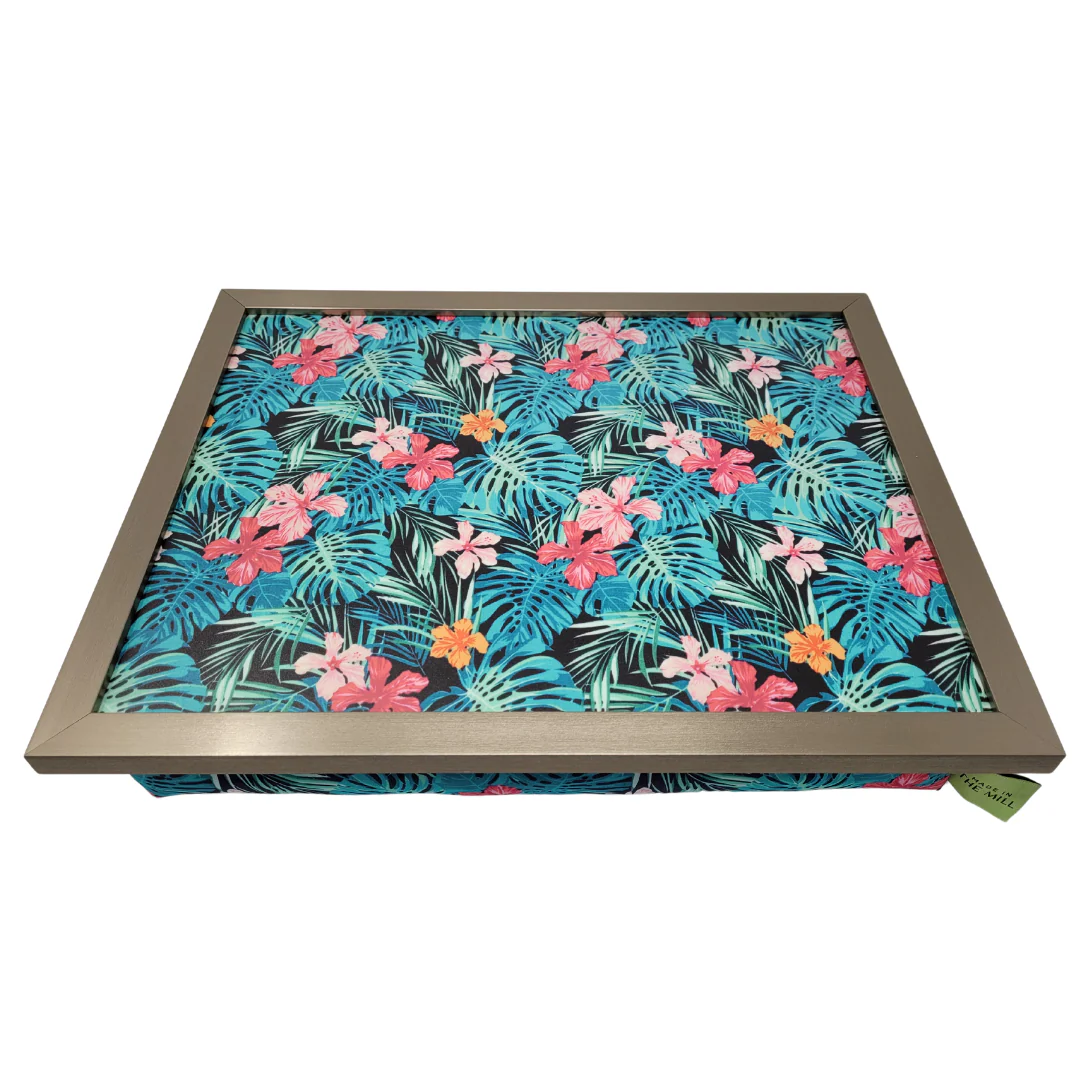 Luxury Tropical Palm Lap Tray With Bean Bag from Made in the Mill - Image 2