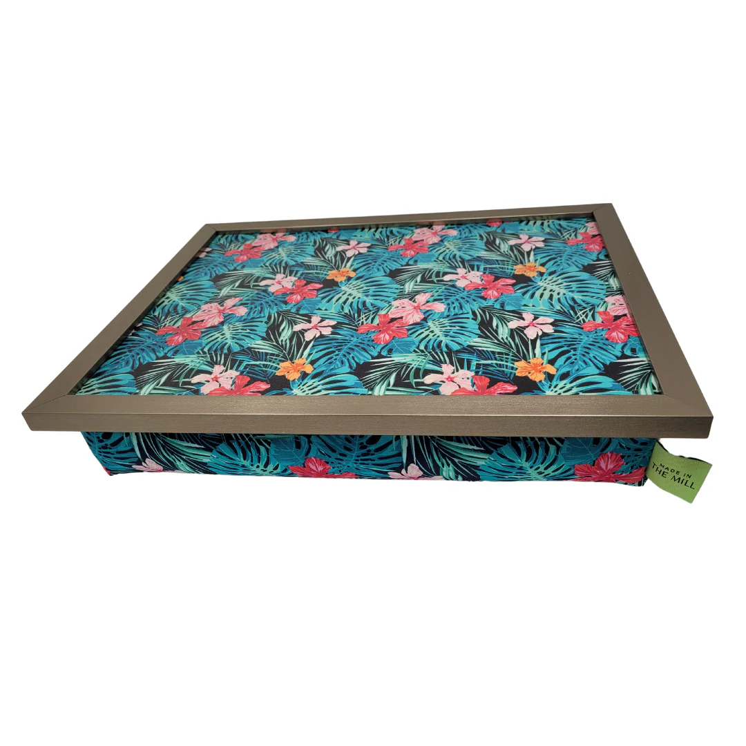 Luxury Tropical Palm Lap Tray With Bean Bag from Made in the Mill - Image 4