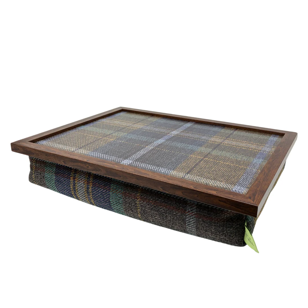 Luxury Bedlington Tweed Lap Tray with Bean Bag Base from Made in the Mill - Image 3