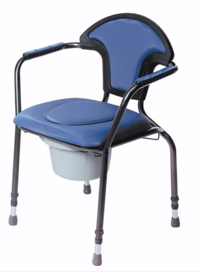 Luxury commode chair in blue