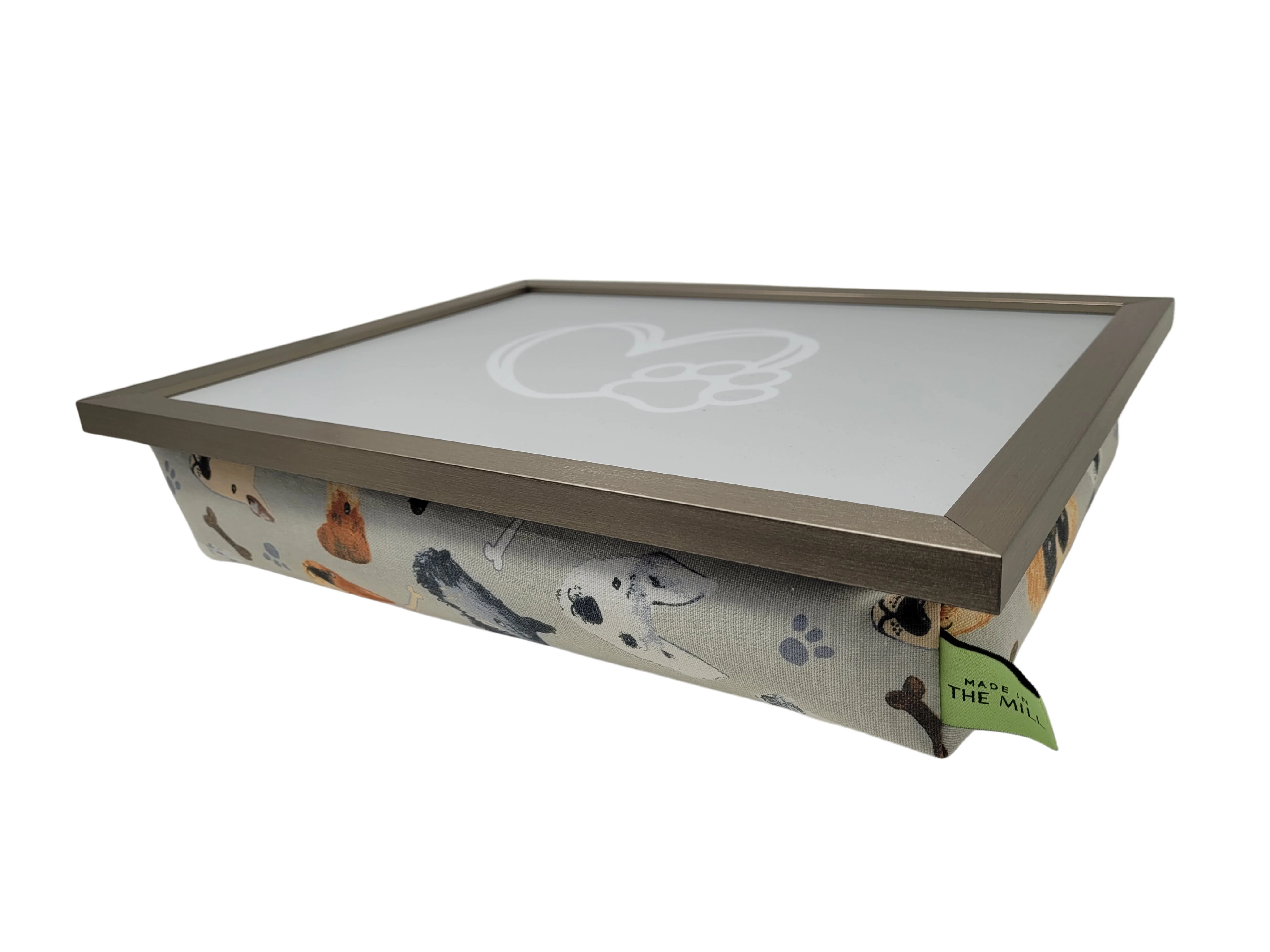 Luxury Lap Tray With Bean Bag - Portrait Pups Design from Made in the Mill - Image 3