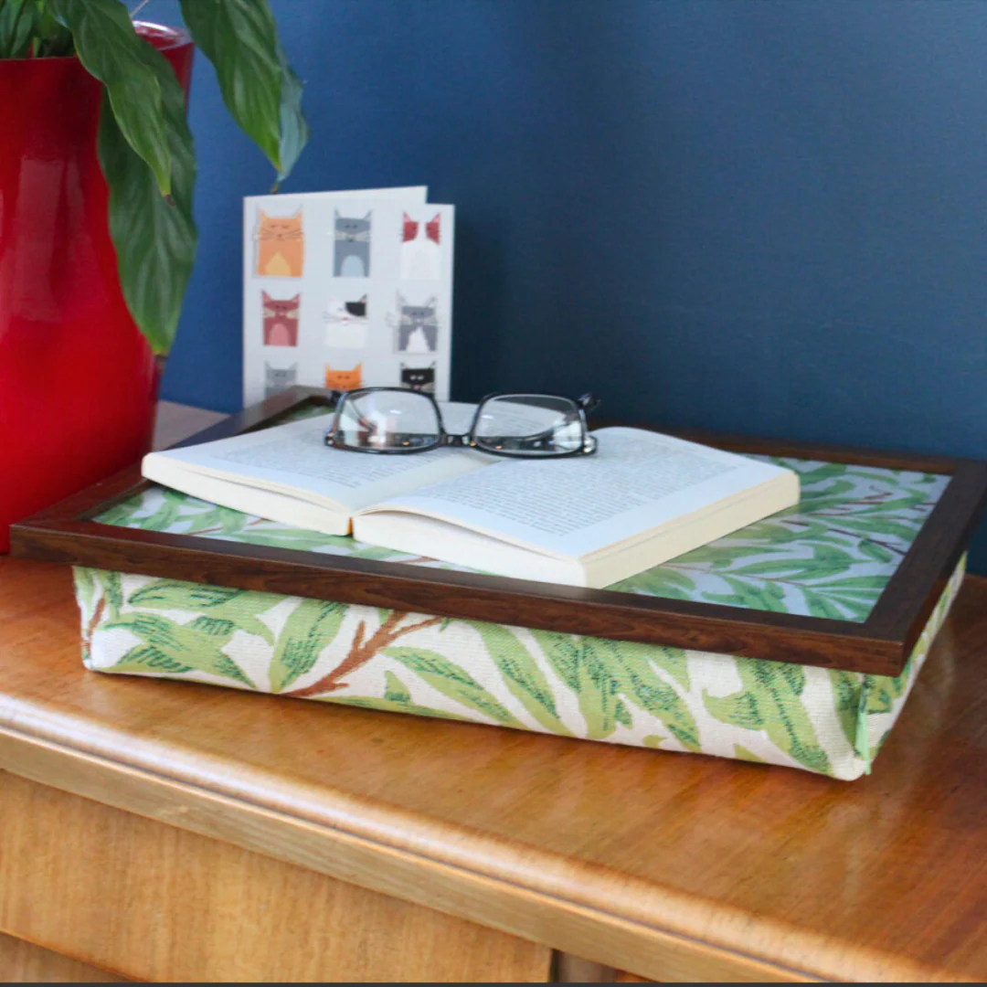 Luxury Sage Willow Lap Tray With Bean Bag from Made in the Mill - Image 2