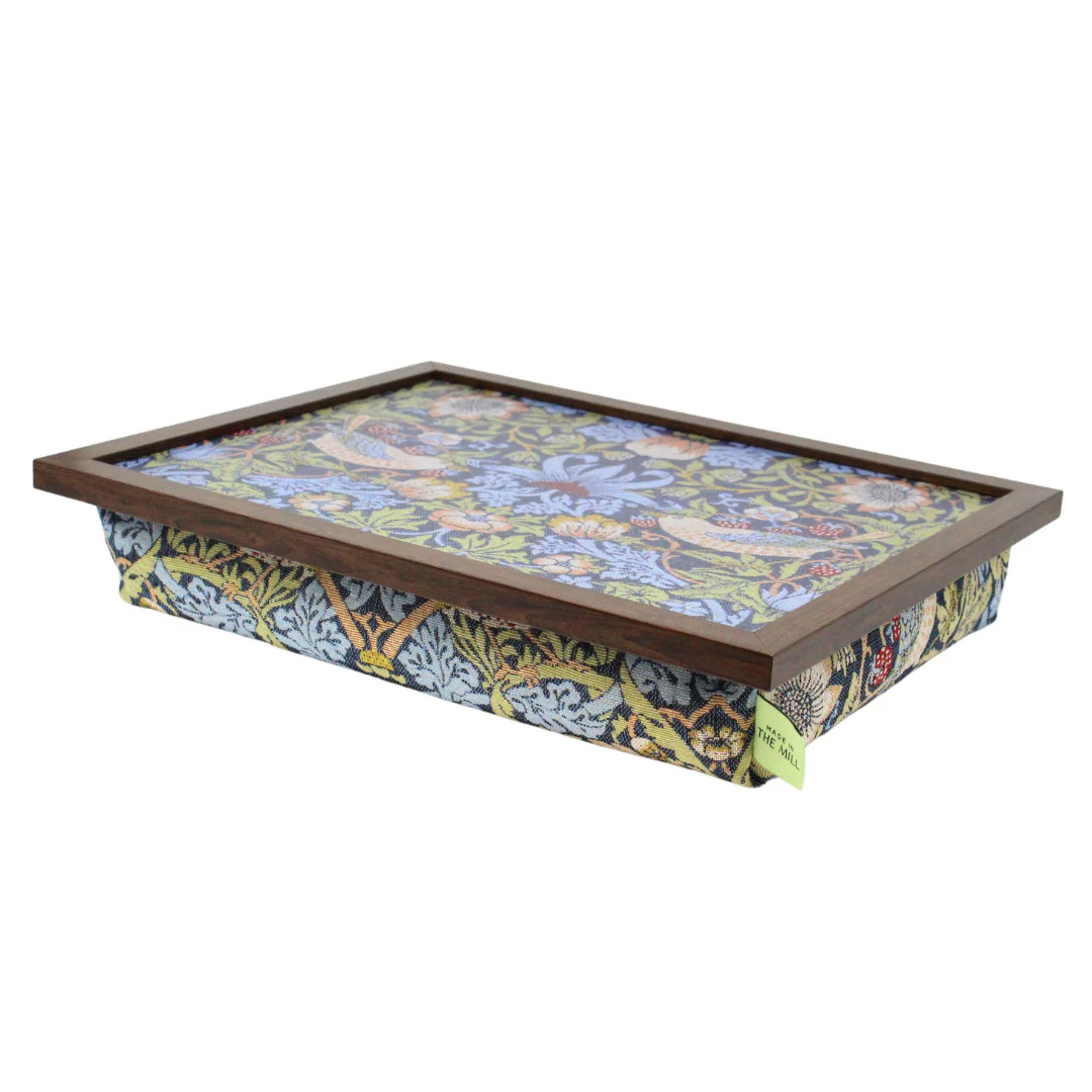 Luxury Strawberry Thief Lap Tray With Bean Bag from Made in the Mill - Image 2