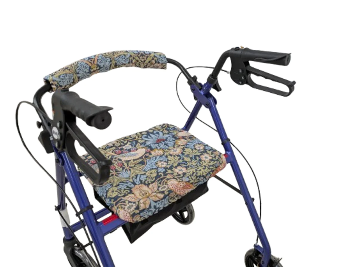 Made in the Mill William Morris Rollator Makeover Set in Strawberry Thief Pattern - Image 2