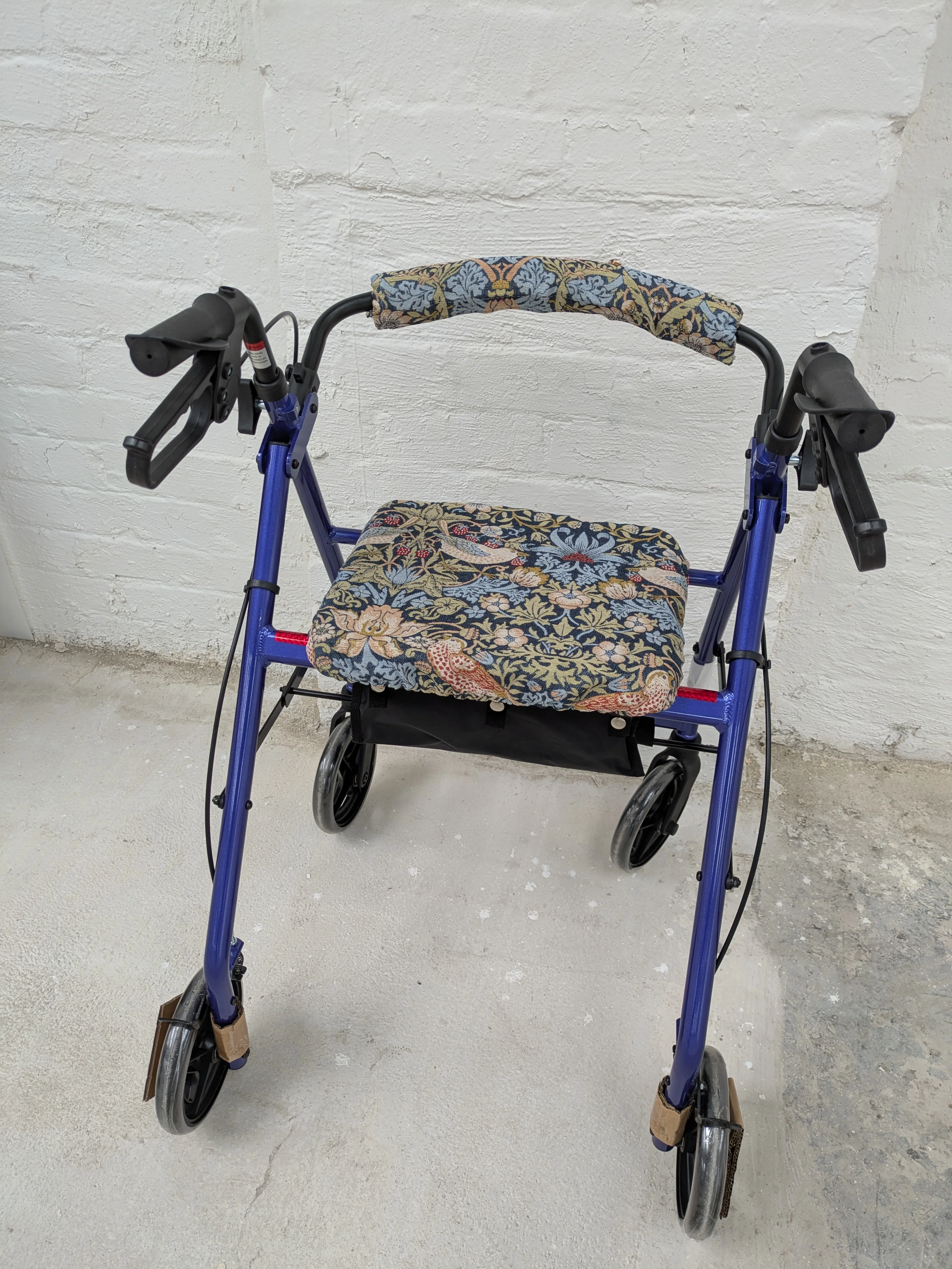 Made in the Mill William Morris Rollator Makeover Set in Strawberry Thief Pattern - Image 5