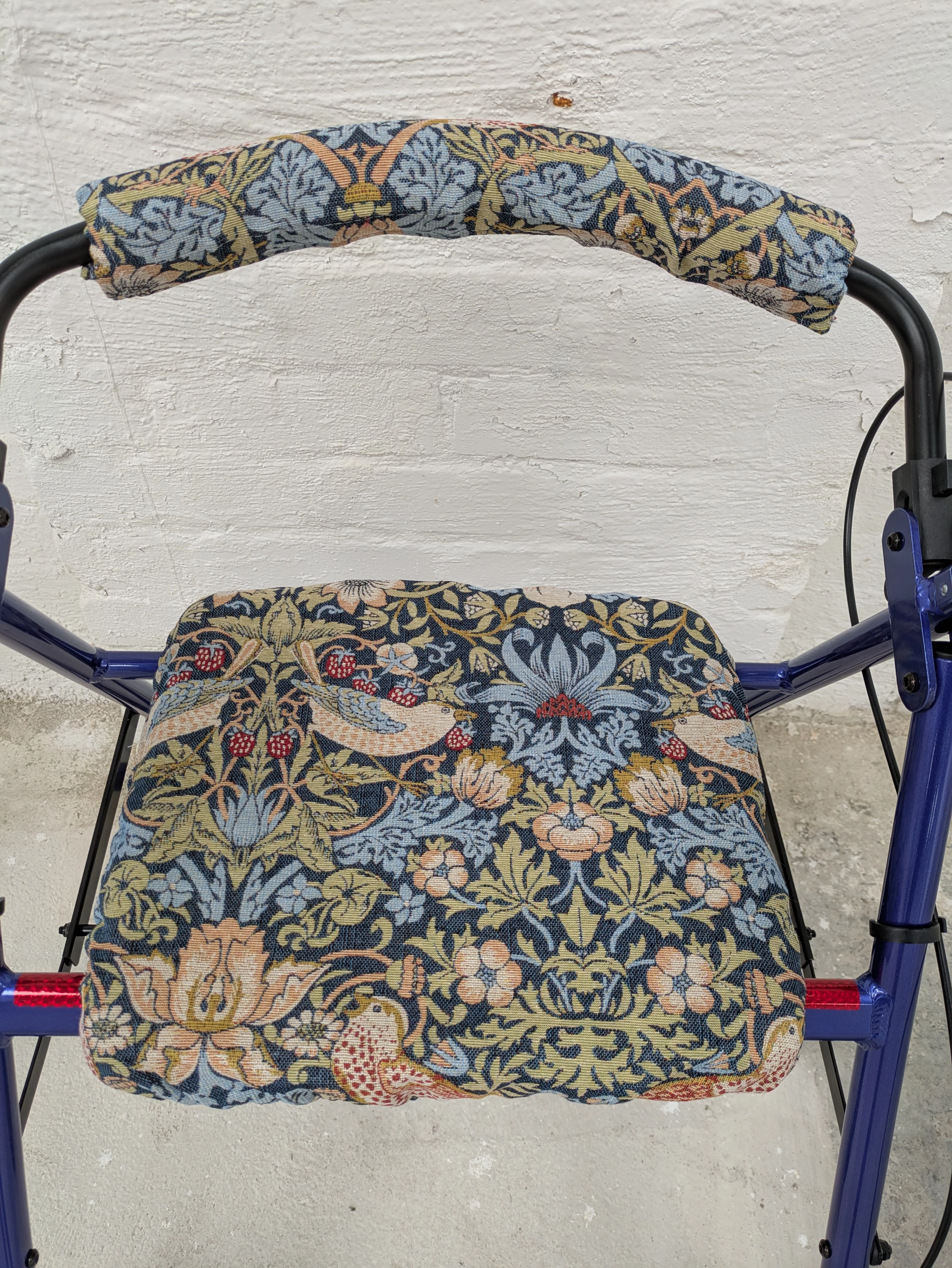 Made in the Mill William Morris Rollator Makeover Set in Strawberry Thief Pattern - Image 6