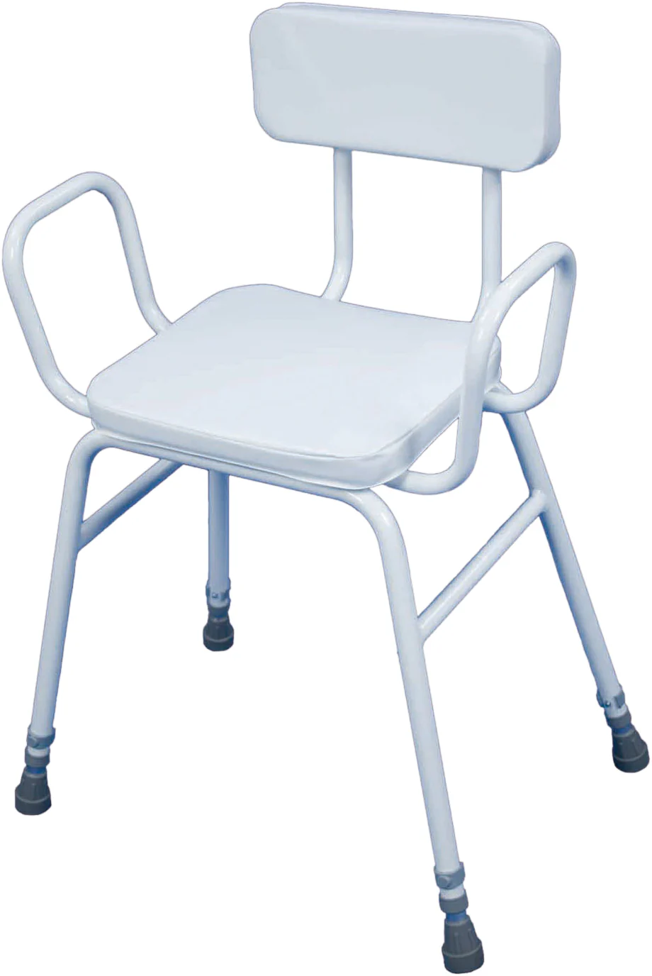 Malling Perching Stool with Armrests and Padded Backrest