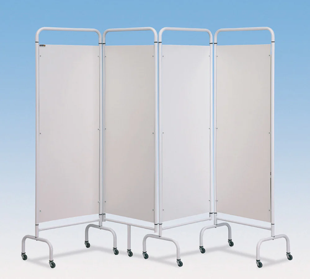 Mobile Folding Screens - 3-Fold Blue Patchwork Screen